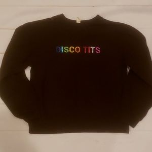 Tove Lo crew neck sweatshirt, size S, Black